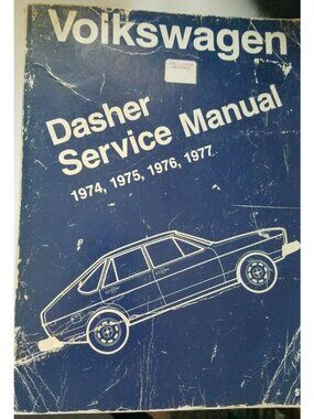 Book 1974 -1977  Robert Bentley  Volkswagen Dasher Service Manual
